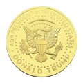 Ensemble de logo personnalisé en gros, conception gravée en métal Millud Edge Commémorative Coins Gold plaqué Trump Collectible Coin